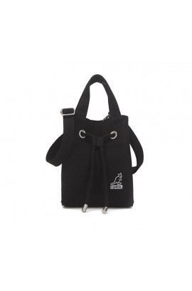 Kangol Sally Canvas Rope Tote Bag- Black 3812